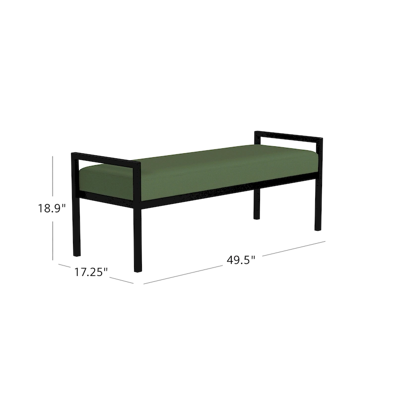 HomePop Modern Metal Bench