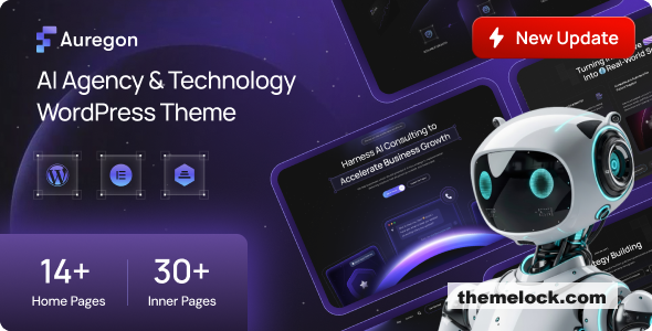 Auregon v1.0.1 - AI Agency & Technology WordPress Theme