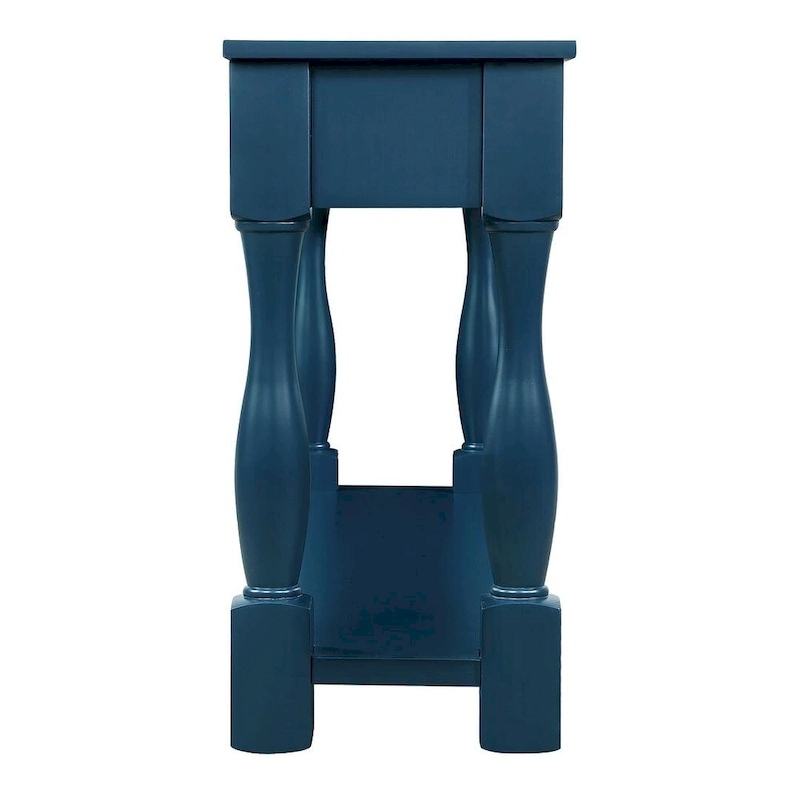 63 Solid Wood Console Table with 3 Drawers and 1 Bottom Shel