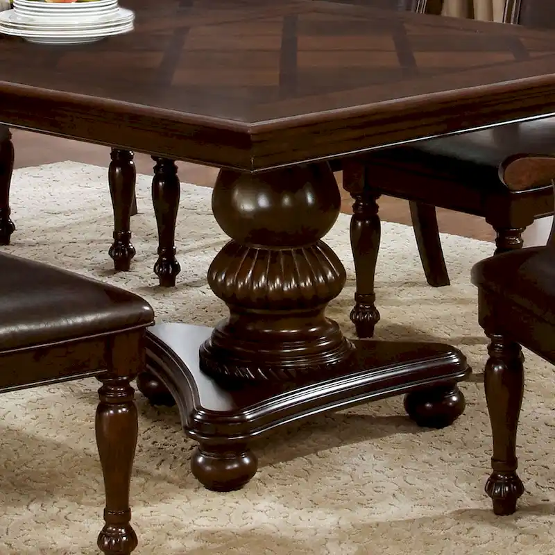 Madzharovo Brown Cherry 103-inch Expandable Dining Table