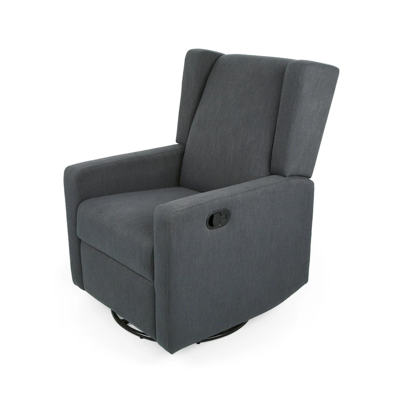 Swivel Glider Recliner, Adjustable Chair with Plush Upholstery