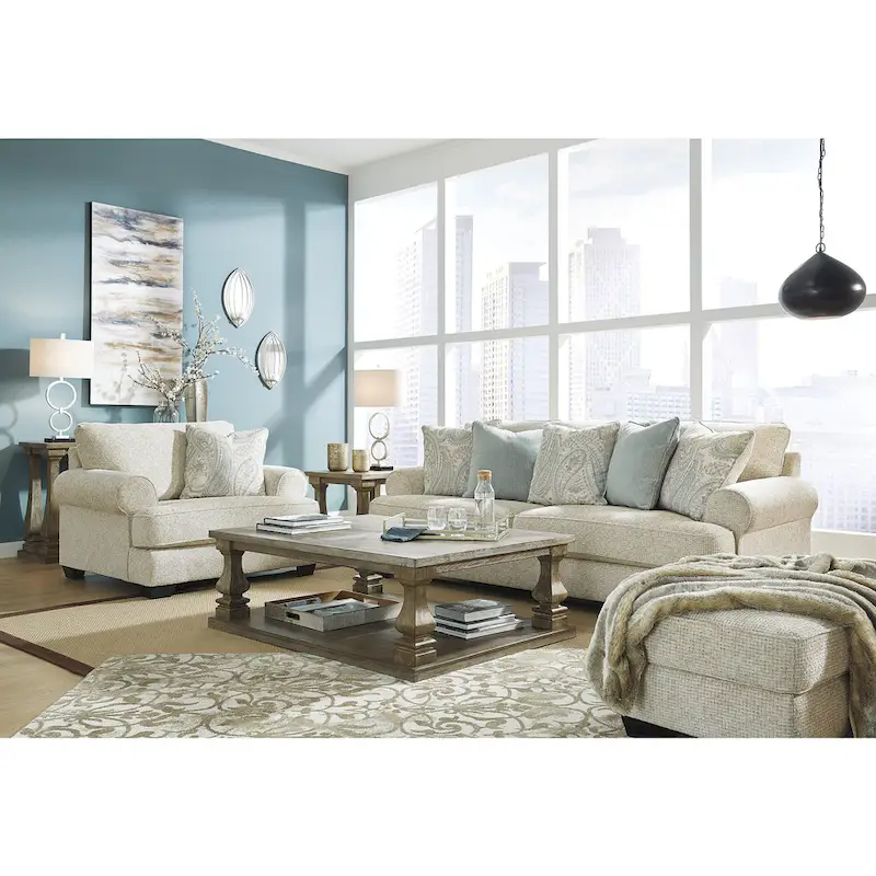 Monaghan Beige Sofa - 98 W x 45 D x 39 H