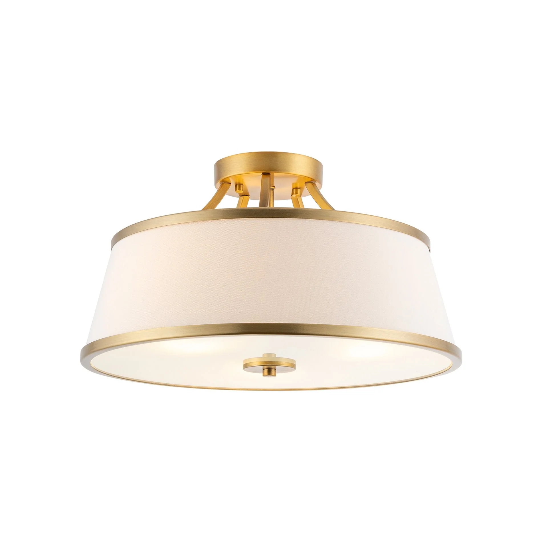 Zoey 18 Modern 3-Light Semi-Flush Mount Ceiling Light