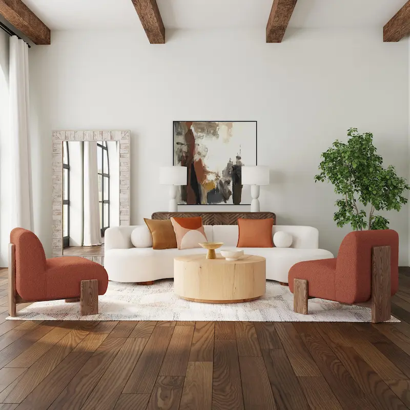 Classic Home Octavia Sectional in Ivory