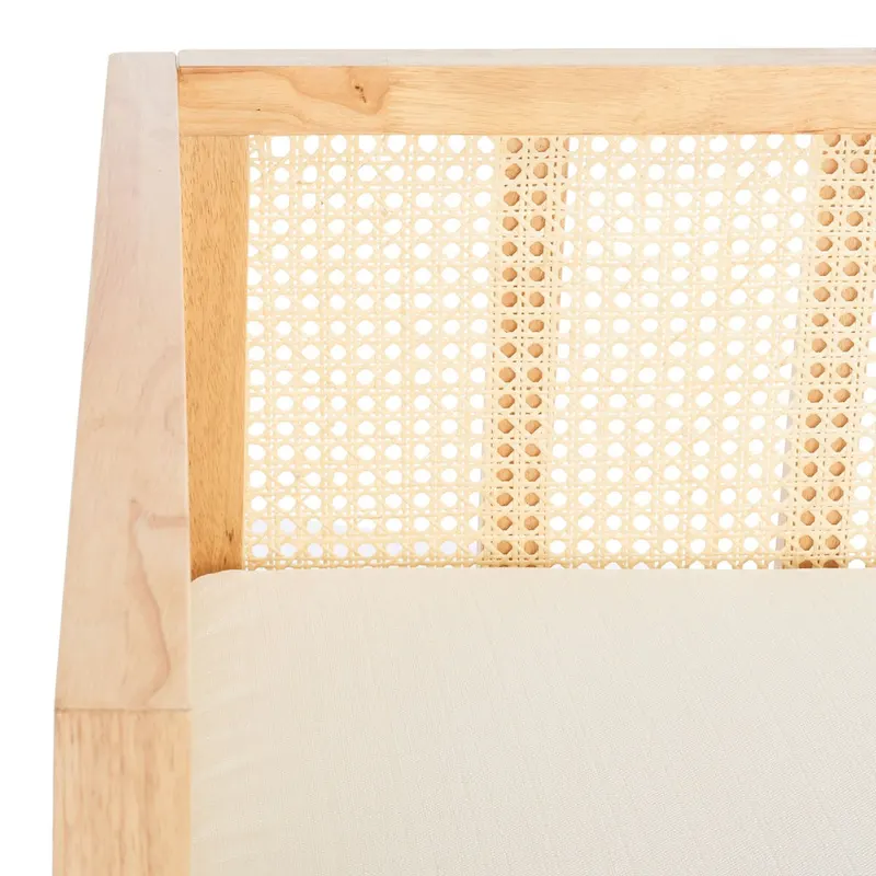 SAFAVIEH Mandie Rattan Sofa - 29 W x 62 D x 30 H - 29Wx62Dx29H