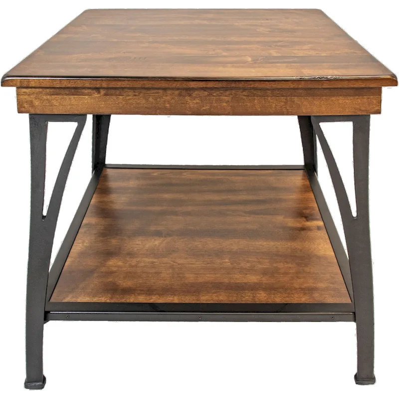 The District Copper Finish 1-shelf End Table