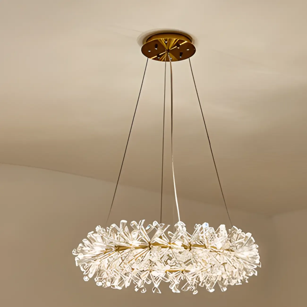 Modern Gold Crystal Garland Ambient Chandeliers
