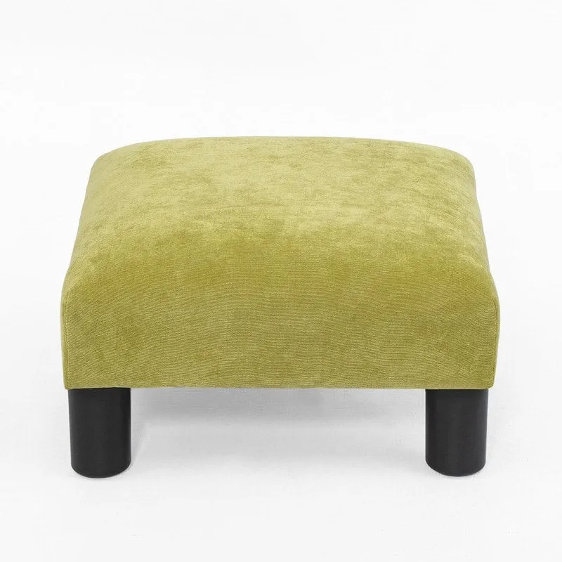 Adeco Ottoman Upholstered Fabric Footrest Pet Steps Dog Stair Stool