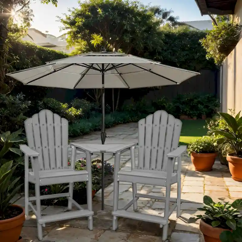 Outdoor Tall Adirondack Chair Bar Stool 1pc