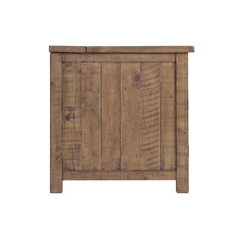 Monterey Solid Wood Chairside End Table with Hidden Power Outlets