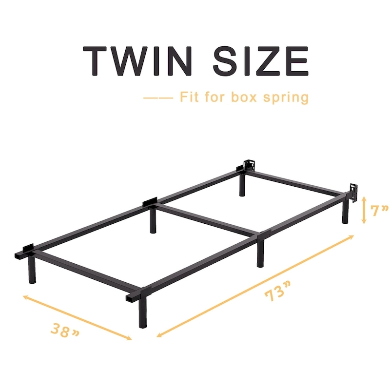 7 Inch Adjustable Steel Bed Frames Heavy Duty