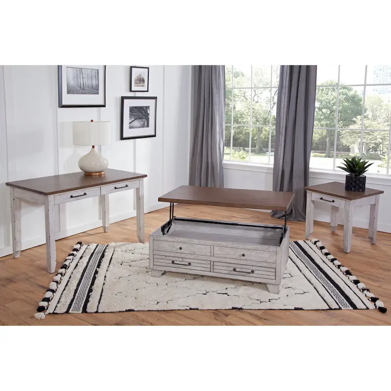 Steve Silver Two-tone Wood Lift-Top Coffee Table with Casters