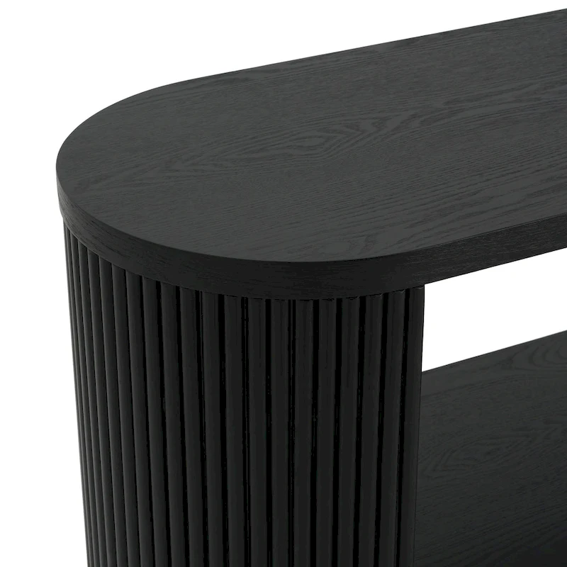 Christopher Knight Home - Mirod Modern Entryway Console Table with Open Shelf & Elegant Wood Grain Design