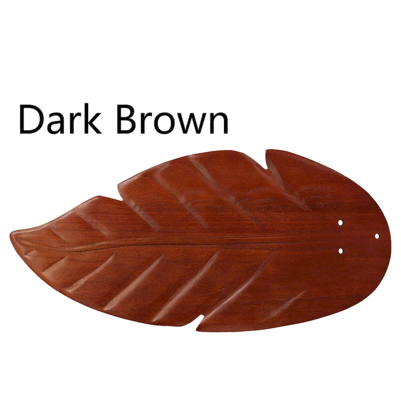 Owen 52  3-Light Coastal Bohemian Iron/Wood Palm Leaf LED Ceiling Fan with Pull Chain, by JONATHAN Y