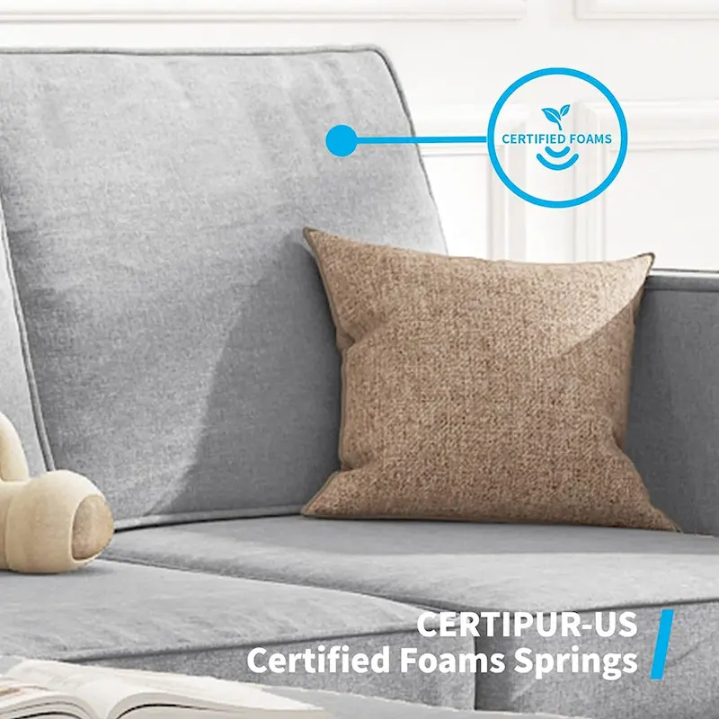 Mixoy Convertible Sectional Sofa Couches,3-Seater with Loveseat,Ottoman