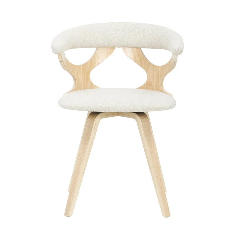 Viby Mid-century Modern Swivel Dining/ Accent Chair - N/A