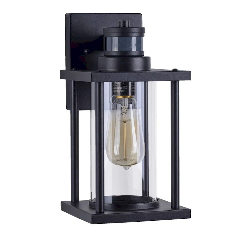 1 Light 12 H Motion Sensor Outdoor Wall Lantern with Dusk to Dawn