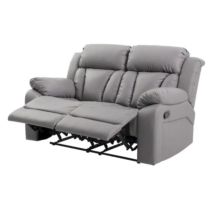 Daria Faux Leather Reclining Loveseat