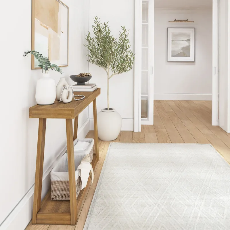 Plank and Beam Classic Console Table with Shelf - 46