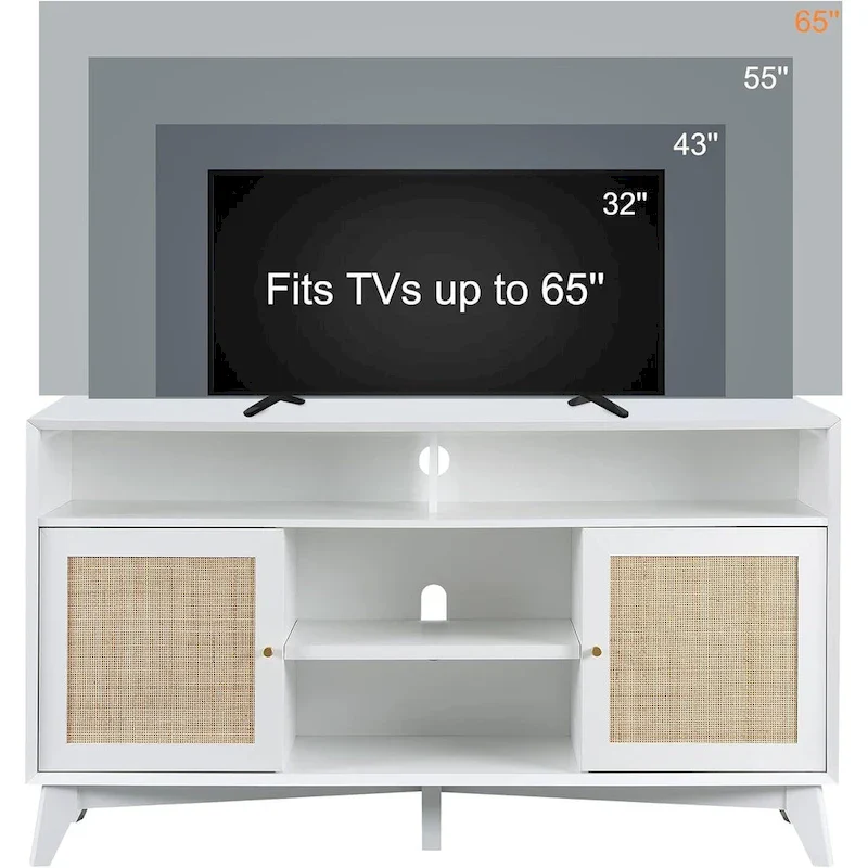 Mid Century Modern TV Stand, Highboy Entertainment Center, TV Console