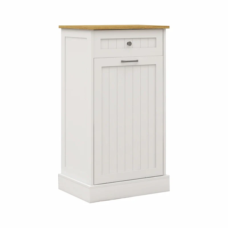 1-Drawer, 1-Compartment Tilt-Out Trash Cabinet - Kitchen Trash Cabinet