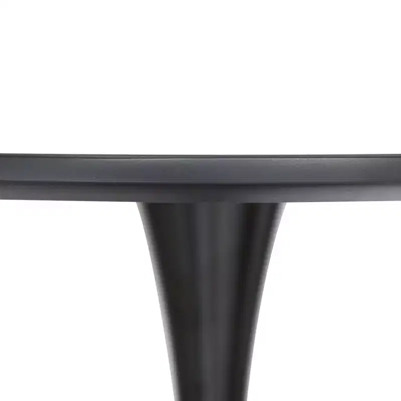 Clear/Transparent 5-Piece Round Dining Set, Pedestal Style, Seats 4