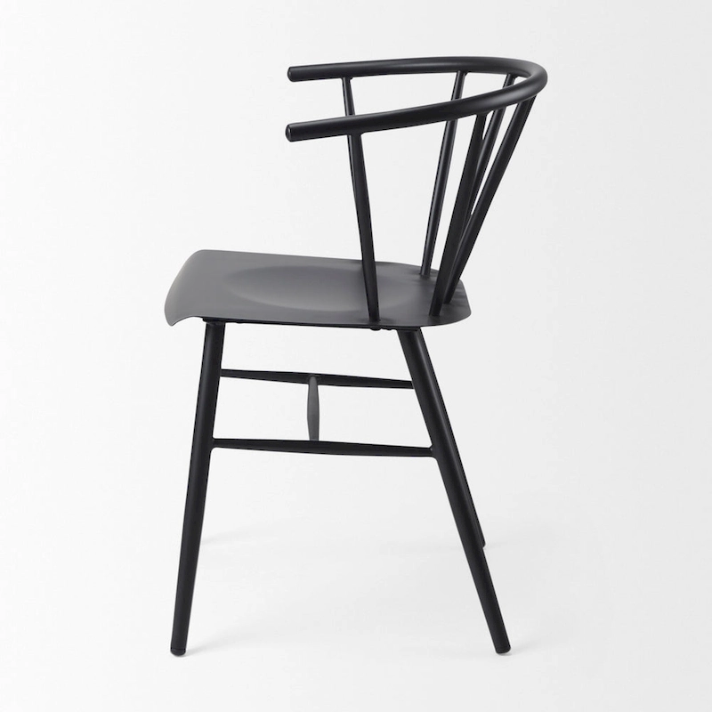 Colin Black Metal Dining Chair - 21.2