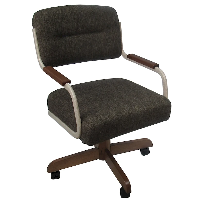 Swivel Tilt Kitchen Caster Chair with Wheels M-115 - 18 inch Seat
