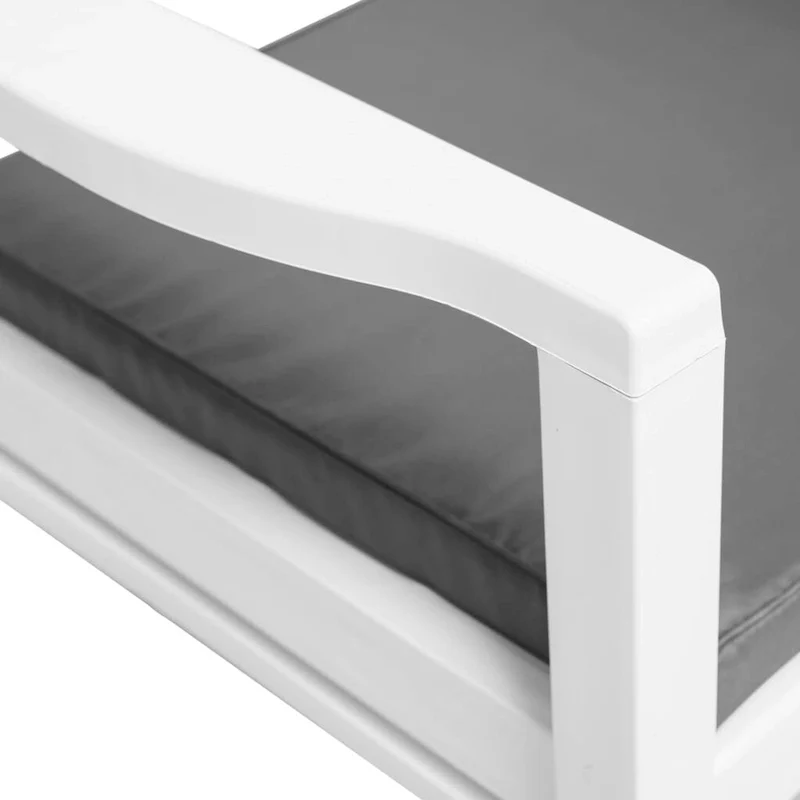 vidaXL Patio Furniture Set 4 Piece Conversation Set Table and Chairs Plastic - 30.7 x 21.7 x 15