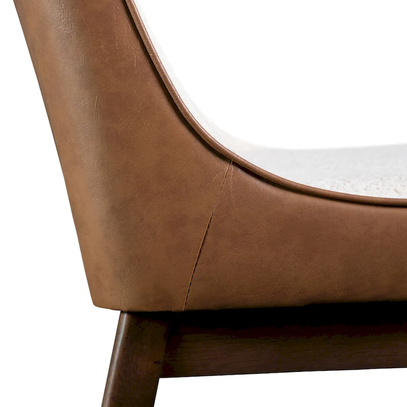 Furniture of America Beau III Mid-century 2-Pack Wingback Dining Chair Set