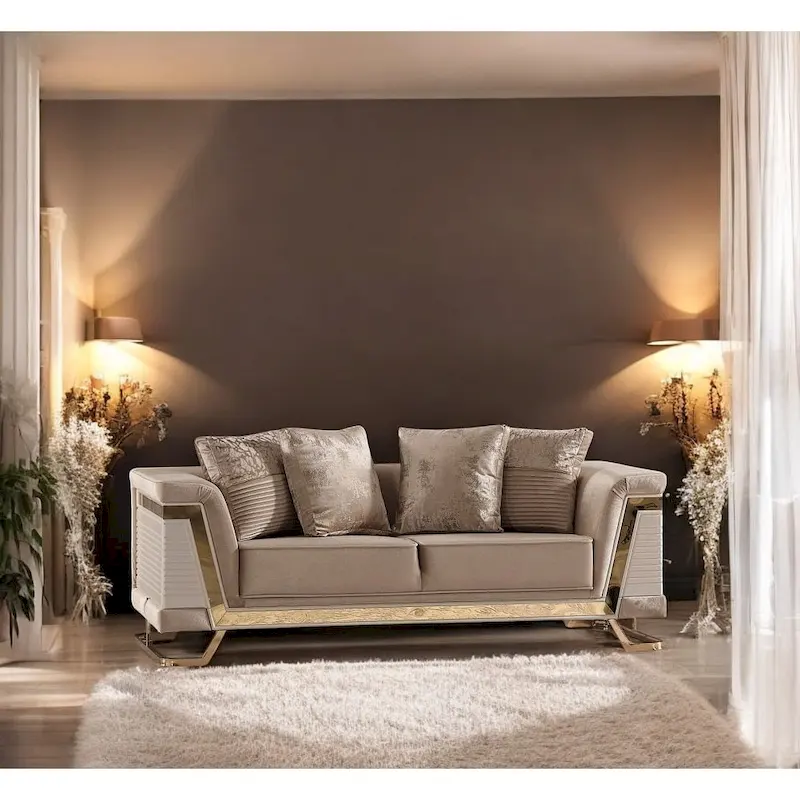 ActiveZen 4 Pieces Living Room Sets 1 Sofa 1 Loveseat 2 Chair