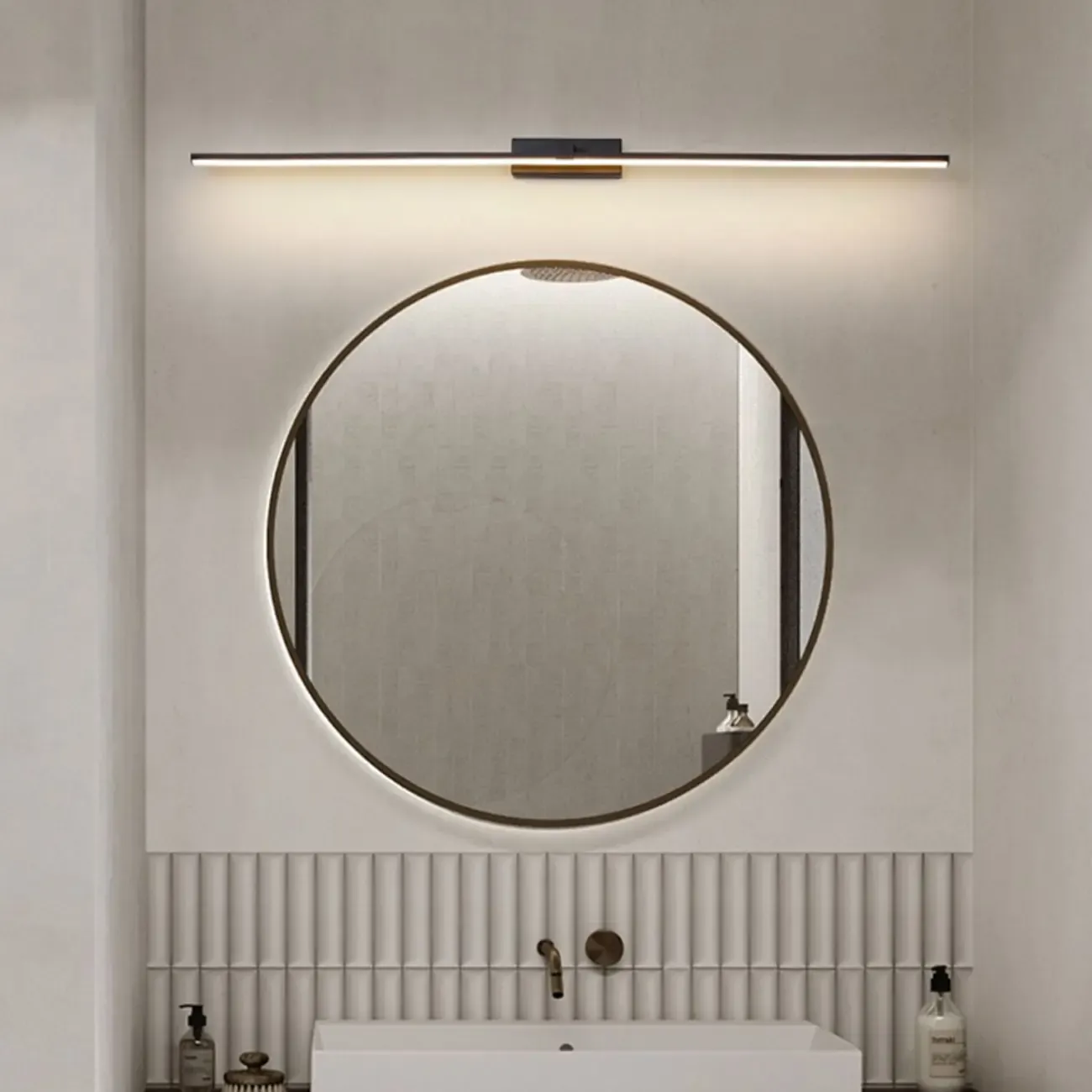 Bathroom Long Linear Silica Gel Vanity Light Fixture