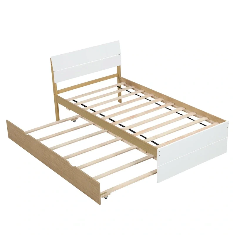 Modern Twin Bed Frame With Trundle