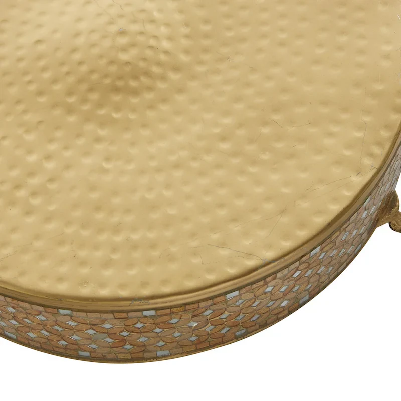 Amazing Set of Three Metal Mosaic Cake Stand