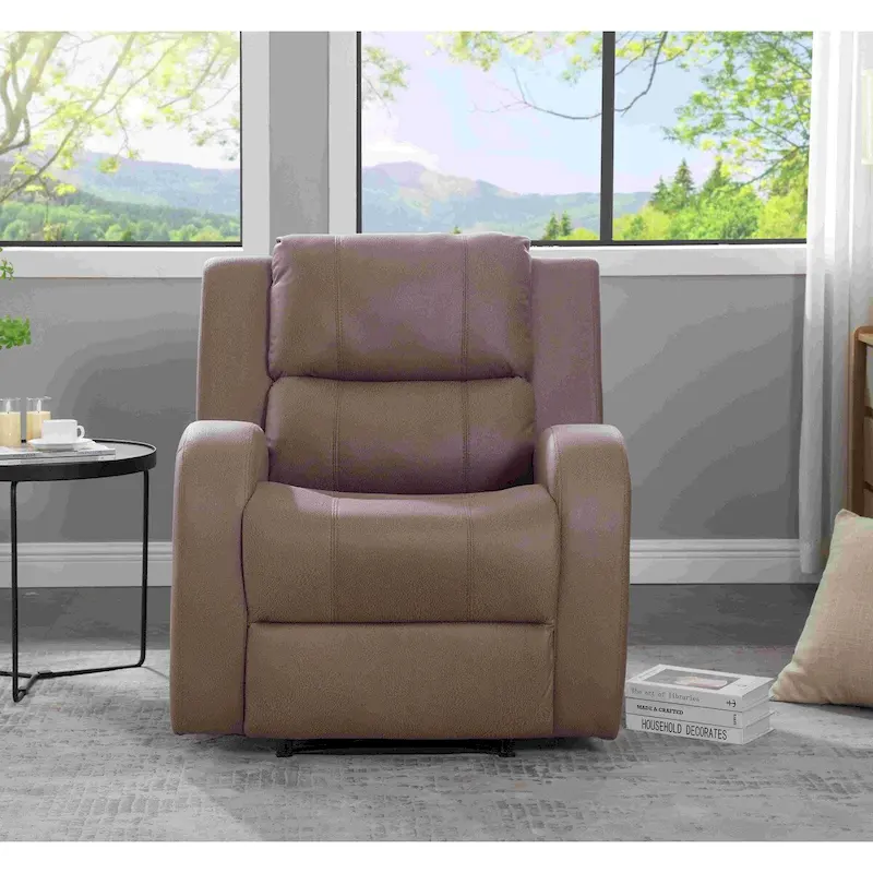 Faux Leather Recliner