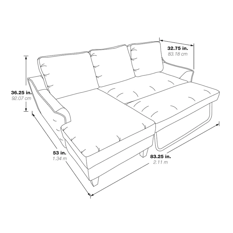 Lester Chaise Sleeper Sofa