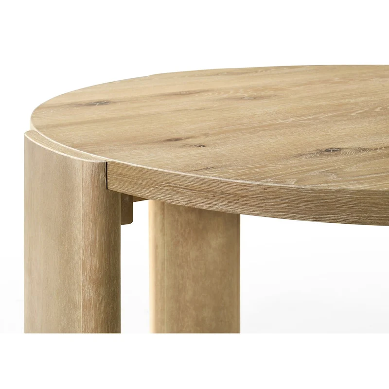 Bowen Oak Finish 47 Round Dining Table