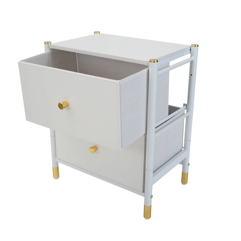 Simplify 2 Drawer Luxury Nightstand