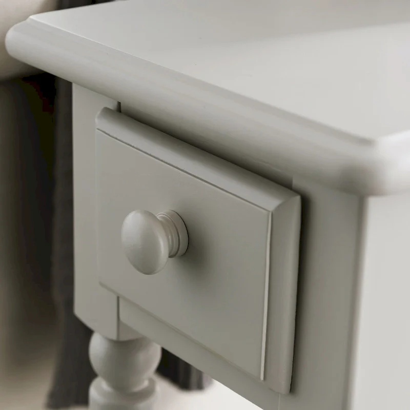 Coastal Chairside Wood Accent Table