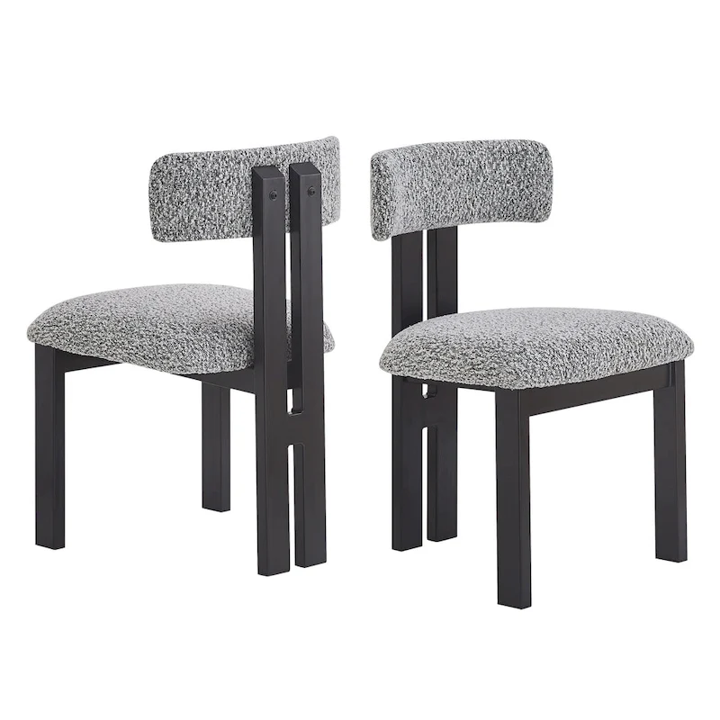 Astura Upholstered Dining Chairs, Iron Frame, Set of 4 by Christopher Knight Home