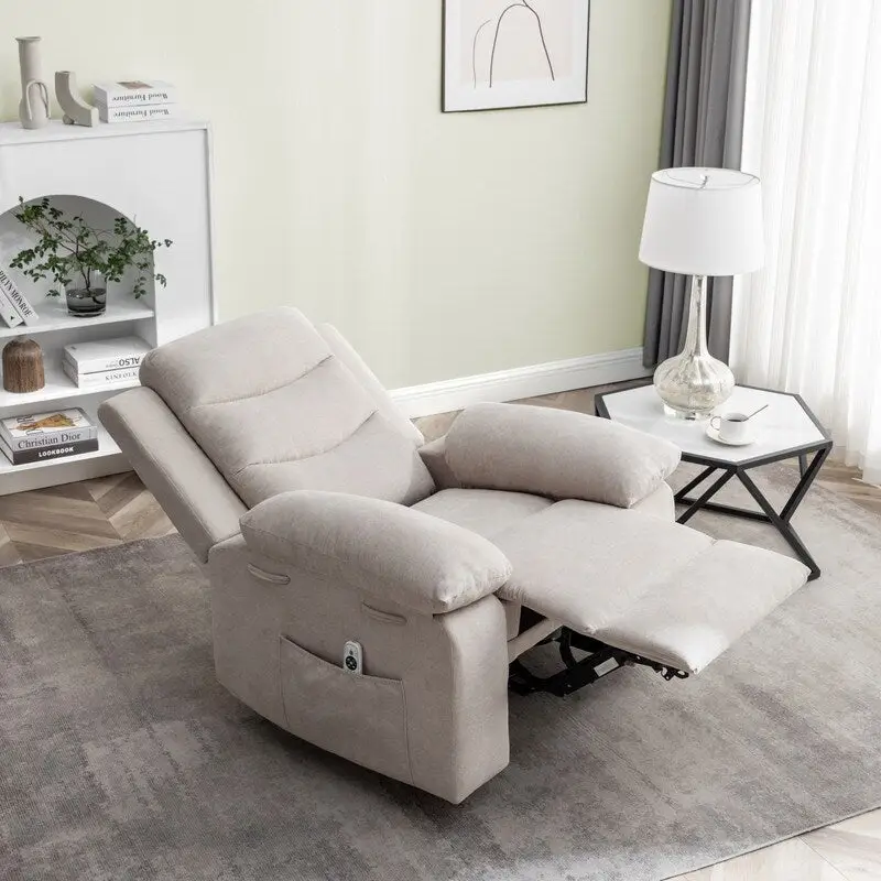 GEITIN Power Recliner with Adjustable Massage Function and Heating System