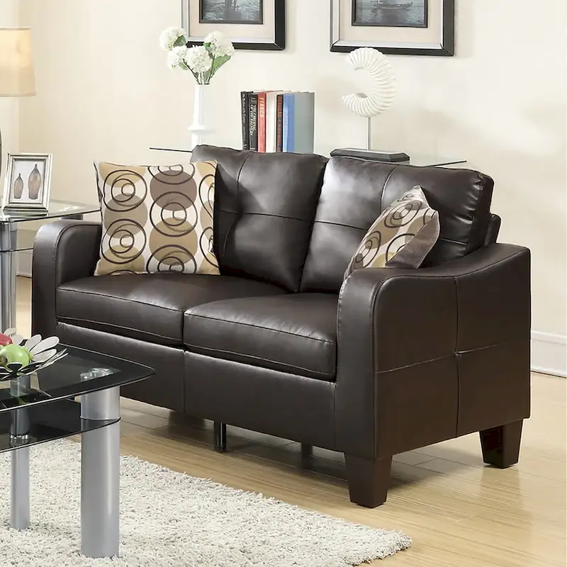 2 Piece Sofa Set with Accent Pillows