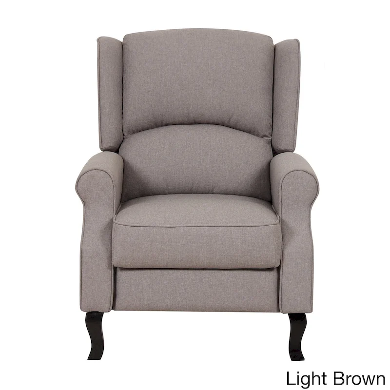 Modern Wingback Linen Fabric Accent Recliner Chair