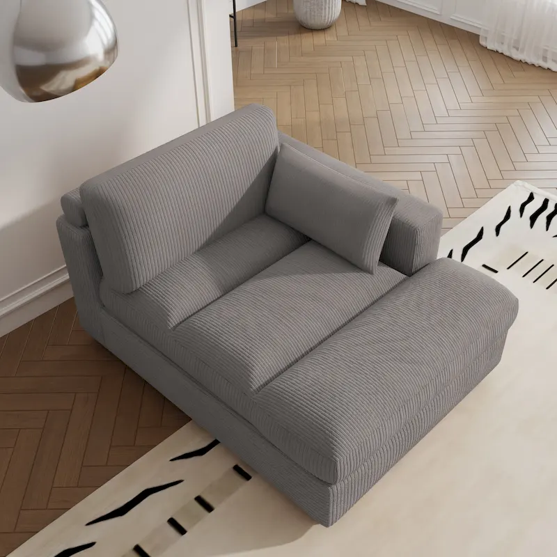 Left and Right Sectional Sofa Set Chaise Lounge Sofa Chair