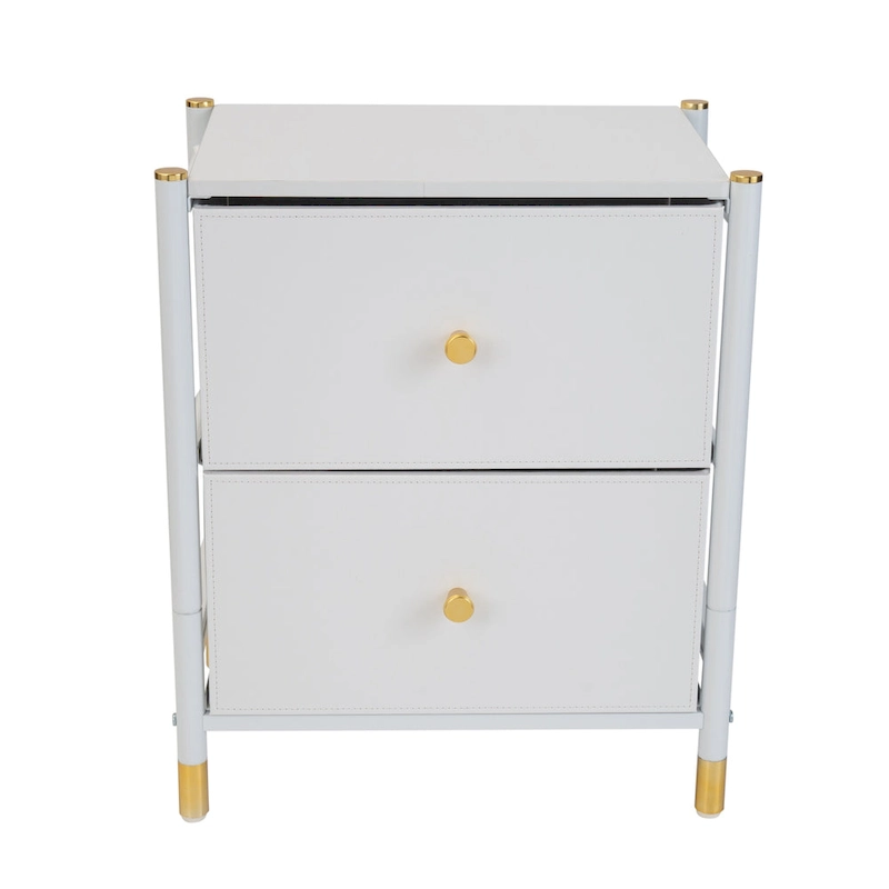 Simplify 2 Drawer Luxury Nightstand