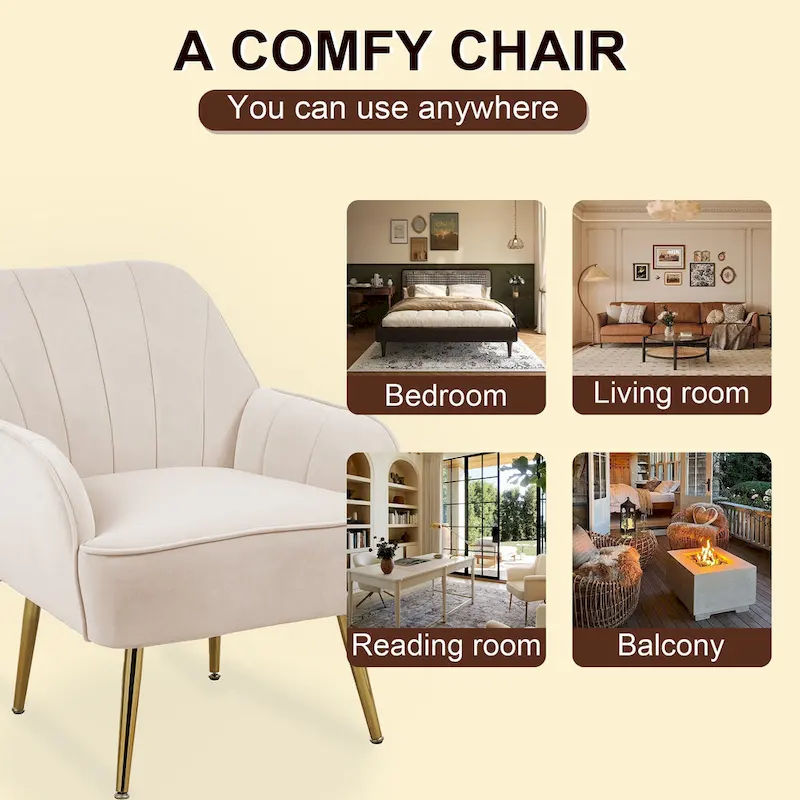 Suellyn 25.2-inch Wide Armrest Modern Chair