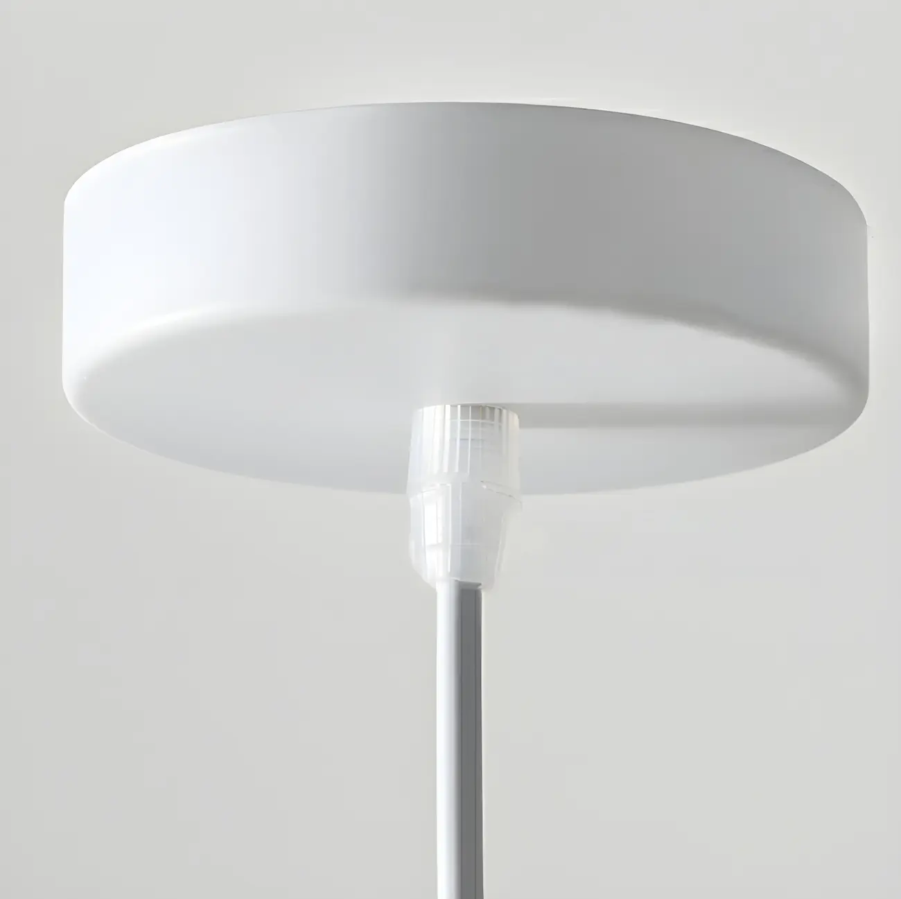 Art Deco Modern White Resin Dome Hanging Pendant Light