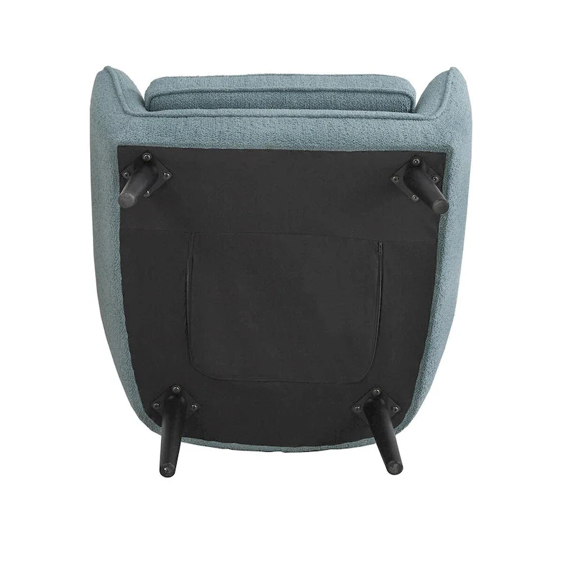 Mid-Century Channel-Tufted Accent Chair with Removable Cushion Cover