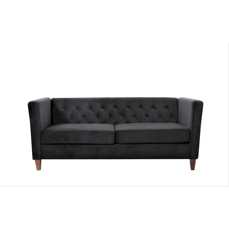 Lisette 73.3 Velvet Square Arm Sofa