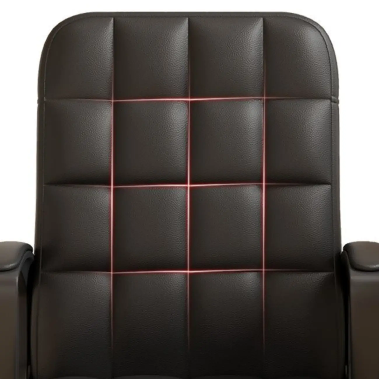 Modern Black Faux Leather Adjustable Swivel Office Chair